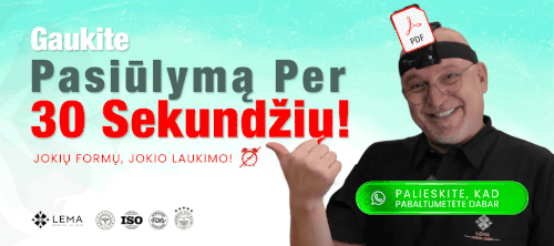 Susisiekite per WhatsApp