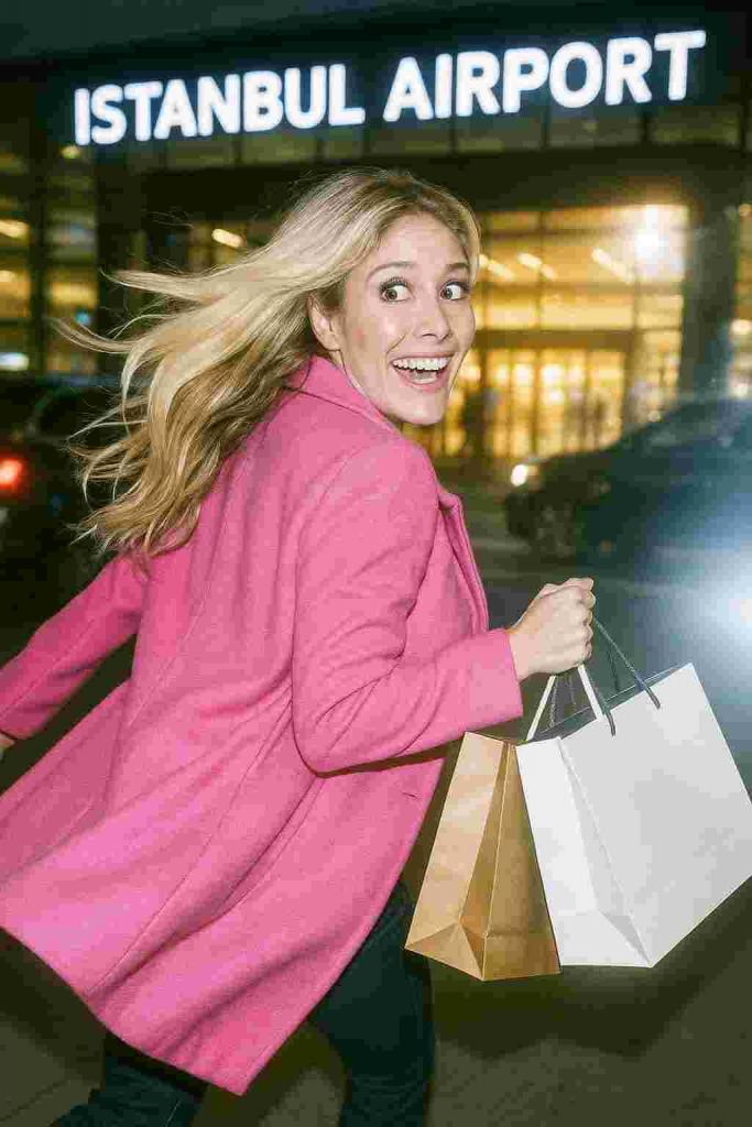 heidi montag à l'aéroport d'Istanbul