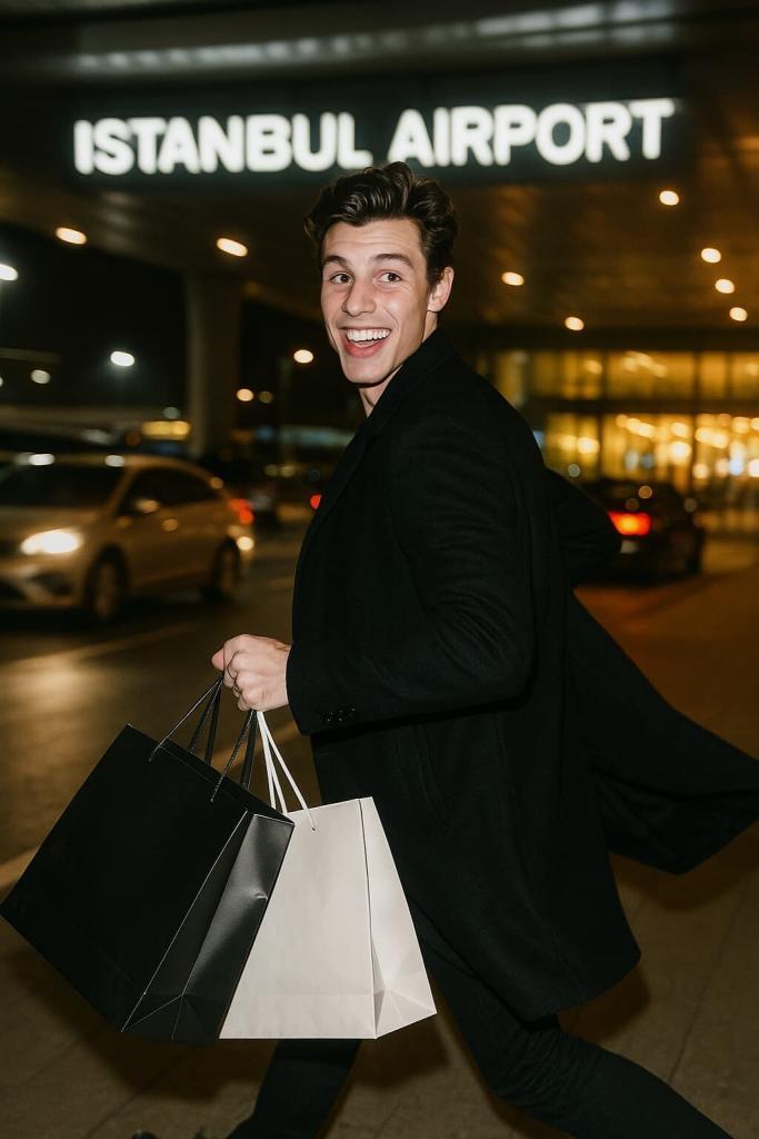 shawn mendes in aeroporto a istanbul