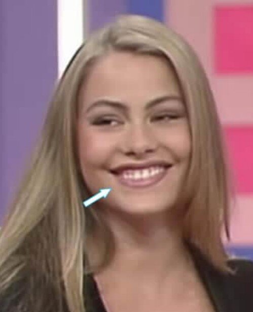 i denti di Sofia Vergara nel 1993