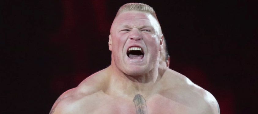 brock lesnar teeth in 2015