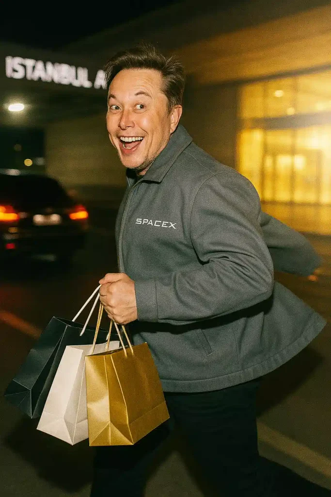 elon musk in istanbul airport