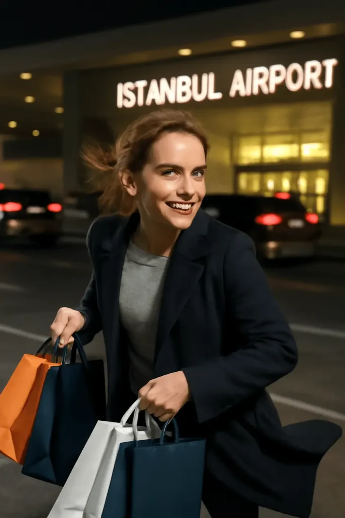 emma watson at istanbul airport