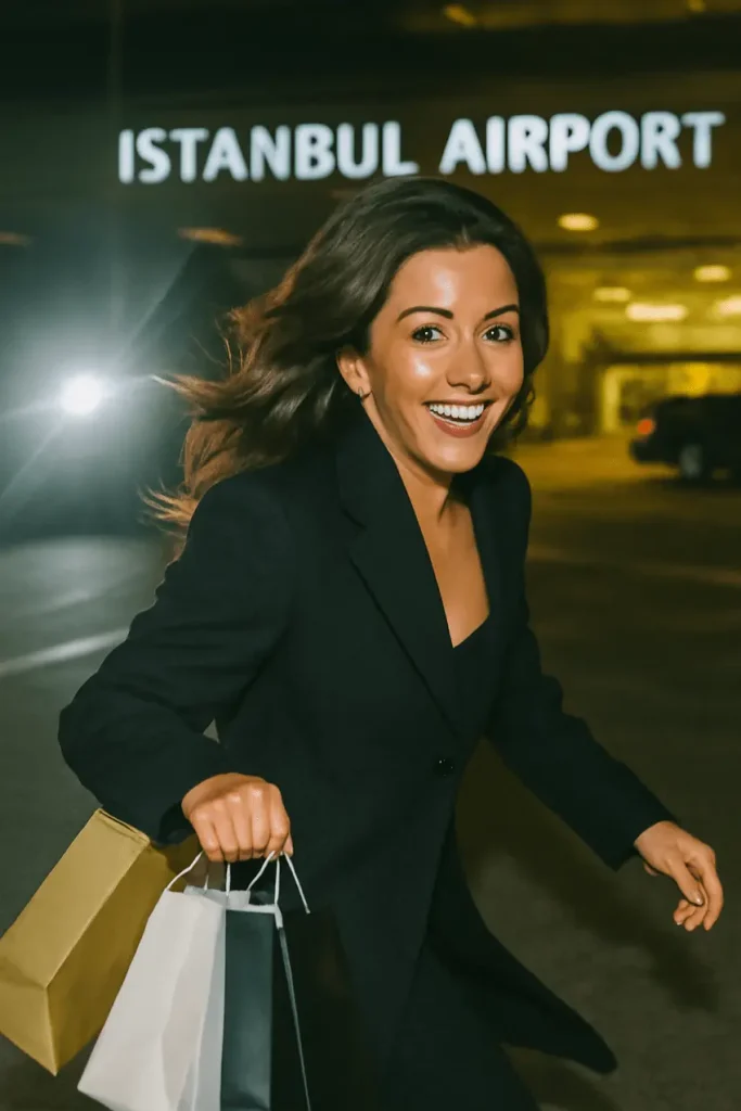 eva longoria at istanbul airport