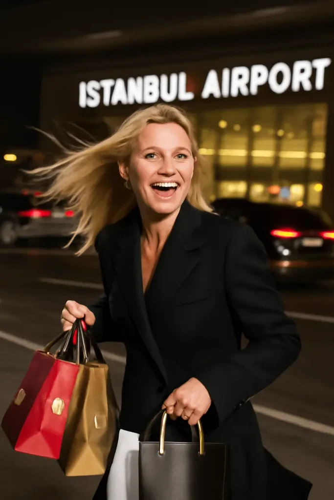 gwyneth paltrow at istanbul airport