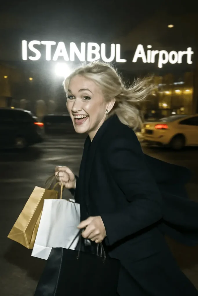 shophie thatcher istanbul airport teeth transformation