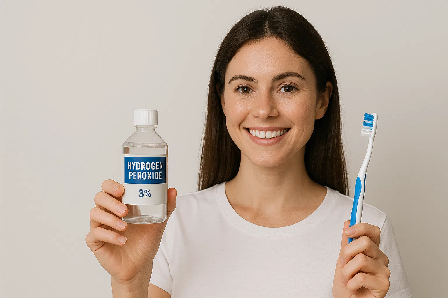 does hydrogen peroxide whiten teeth