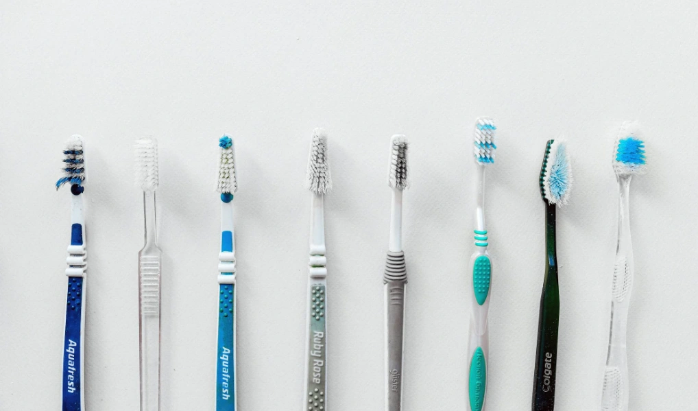 selection of toothbrushes