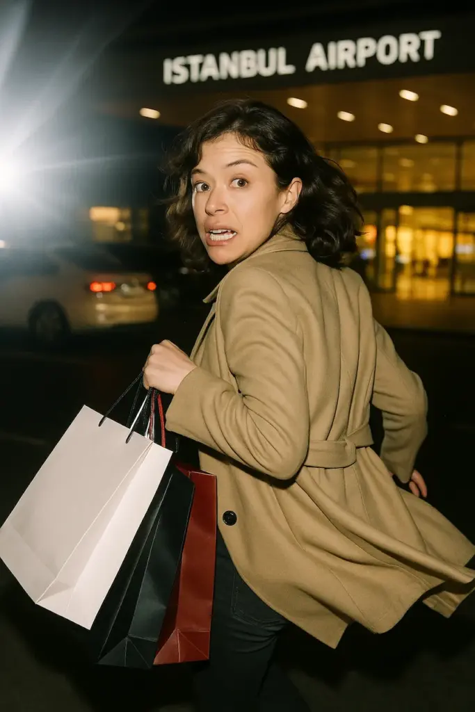 tatiana maslany am flughafen istanbul