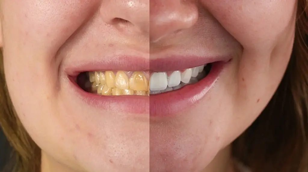 teeth cleaning before after
